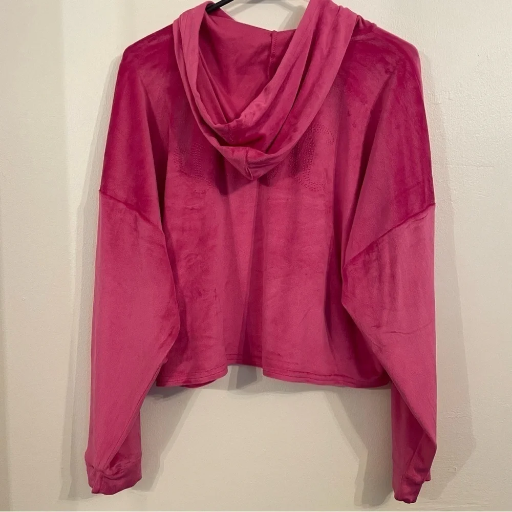 Juicy Couture cropped longe‎ sleeve hoodie size XL - Picture 6 of 7